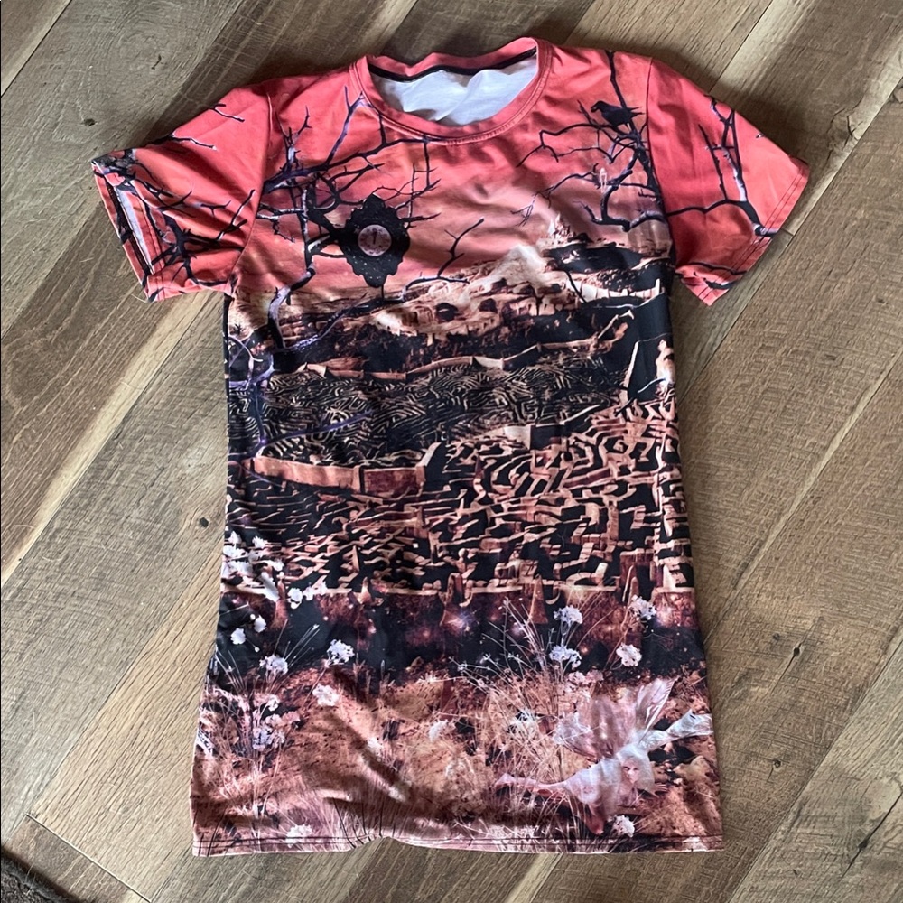 Blackmilk Labyrinth Tee Shirt Dress - L